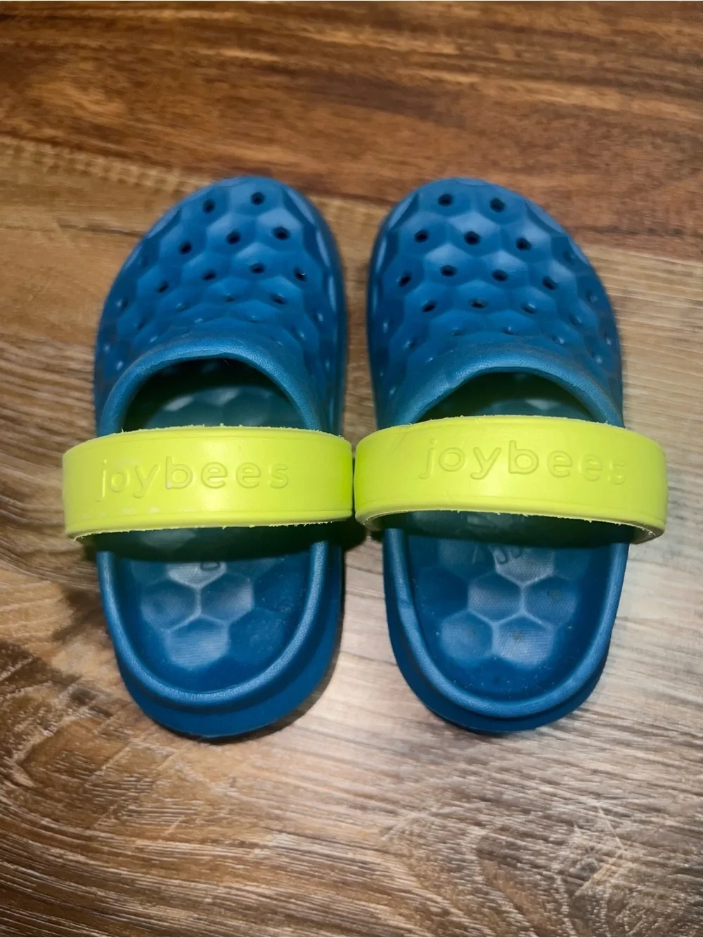 Joybees Boys Varsity Clog Slip On - Midnight Teal/Citrus, Size C6